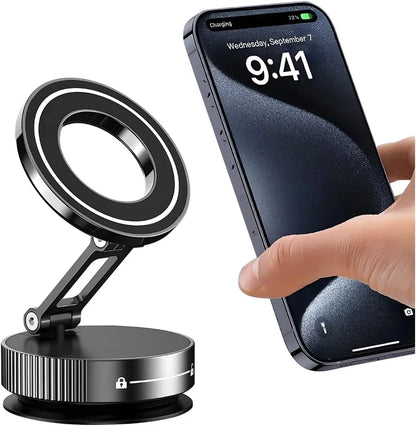 2026 Upgraded Suction Cup Phone Mount Nano Gel 360° Vacuum Magnetic Car Phone Holders for Your Car 110LBS Reinforced Mount